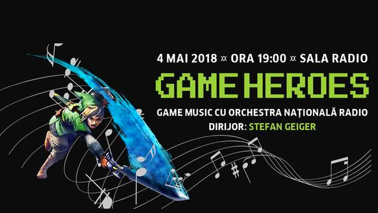 Game Heroes, concert cu muzică din jocuri la Sala Radio