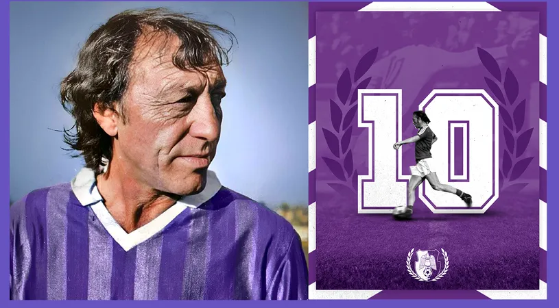 În numele ”Prințului din Trivale”! Campionii FC Argeș retrage tricoul cu numărul 10, din respect pentru Nicolae Dobrin, la 16 ani de la decesul fostului fotbalist: ”A fost cel mai mare și a fost al nostru. Te vom iubi mereu”