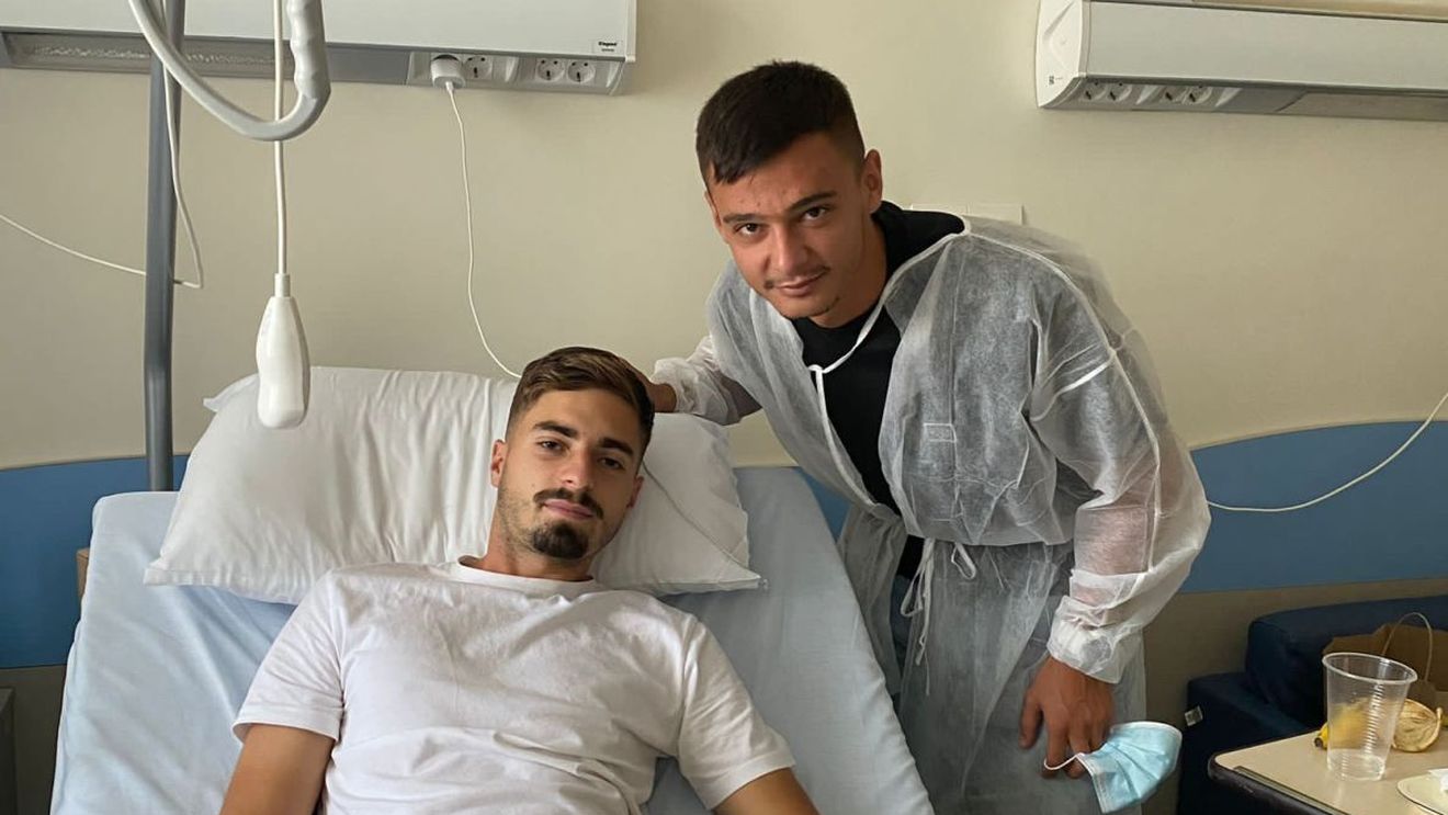 Dragoș Iancu, vizitat la spital de Valentin Țicu! Ce cere fotbalistul de la Hermannstadt și ce-și amintește din momentele de coșmar: „M-a durut rău. M-au adormit la spital”