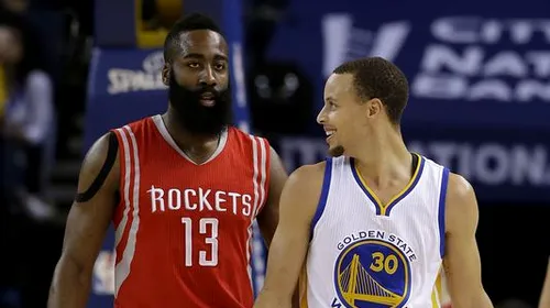 VIDEO | Curry vs. Harden, un meci senzațional. Golden State Warriors are 2-0 în finala Vestului, după ce MVP-ul din sezonul regulat l-a anihilat pe Harden