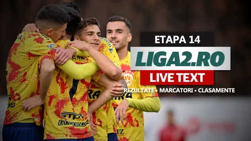 Liga 2, etapa 14 | FC Brașov egalează in extremis Poli Iași. Slobozia a defilat, Buzăul s-a impus la Dej. Poli Timișoara pierde acasă și rămâne ultima