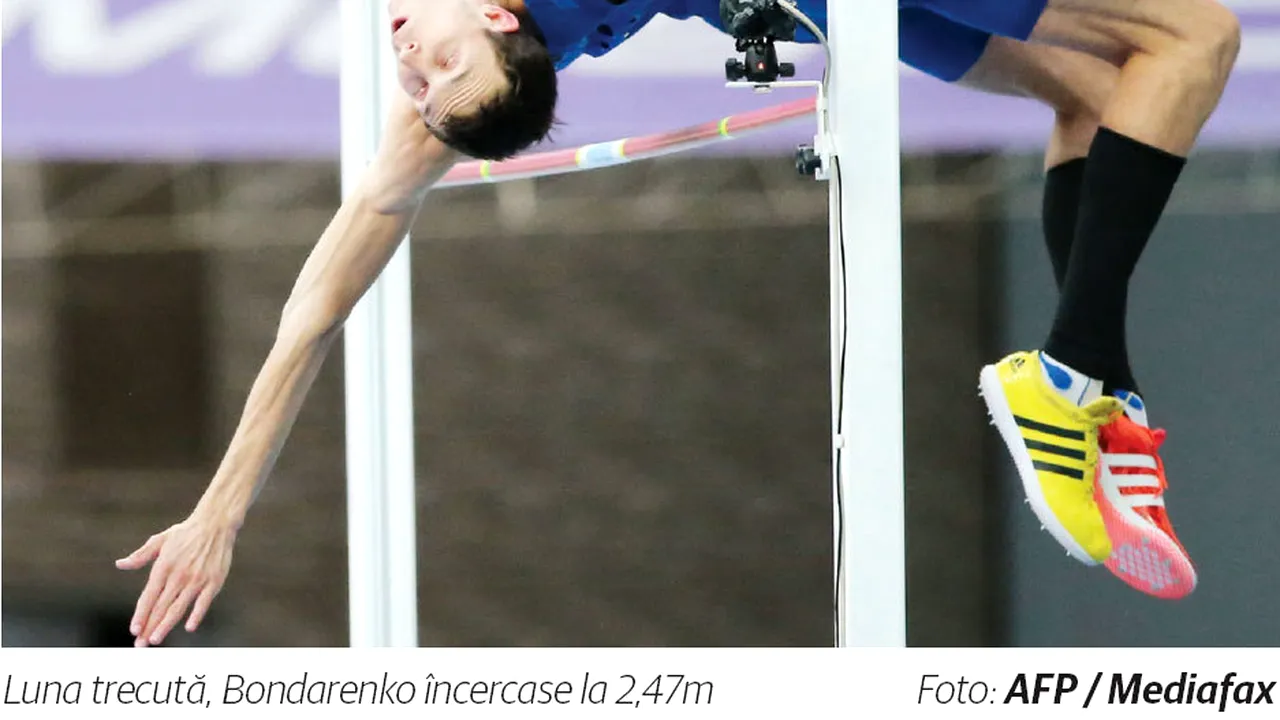 Omul cu un pantof roșu! Campion Mondial la înălțime, Bondarenko a încercat să doboare recordul lui Sotomayor, dar a ratat! 
