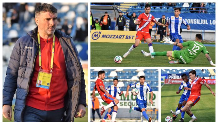 Adrian Mihalcea, nemulțumit de prima parte a jocului de la Iași, a scos biciul la vestiar: ”Dacă puteam face 11 schimbări la pauză, le făceam”