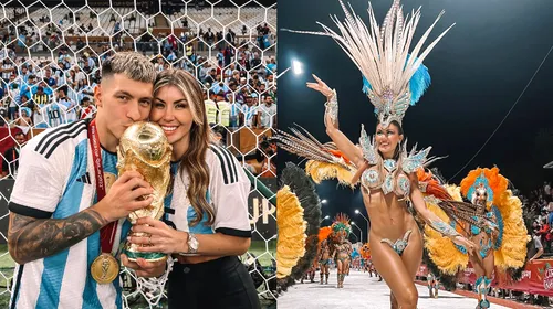 Muri Lopez a renunțat la inhibiții la carnavalul din Argentina! Iubita starului argentinian a atras toată atenția cu ținuta ei spectaculoasă  | GALERIE FOTO