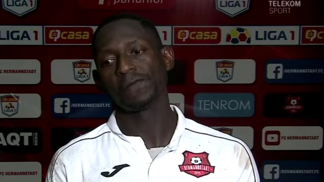 Ousmane Viera, fericit că meciul Sepsi- Hermannstadt s-a jucat cu tribunele goale. „Era mai greu cu fani pe stadion”. De ce se gândește cu groază la meciul cu Viitorul