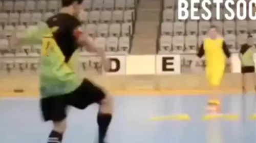 Când golul nu e totul. VIDEO – Ce reușește acest jucător cu mingea, în fotbalul în sală, e fabulos