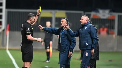 Avertizat cu un cartonaș galben în duelul CS Mioveni - Chindia Târgoviște 0-1, Toni Petrea a reacționat: „S-a gândit că am ripostat!”. Cum a comentat deciziile de arbitraj