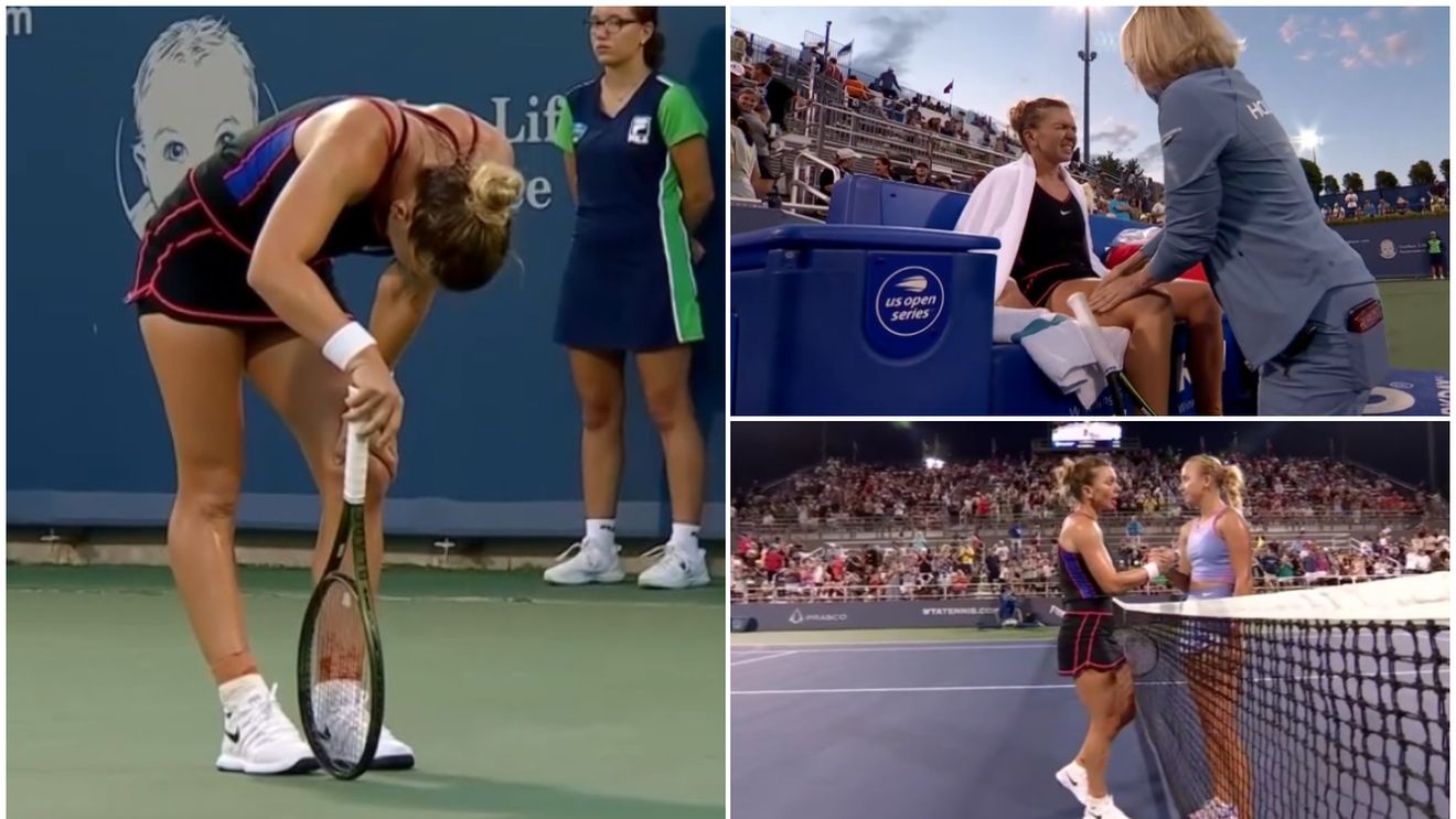 Simona Halep, ce luptătoare! Românca a câștigat într-un picior meciul cu Anastasia Potapova din turul I la Cincinnati! Ce a pățit pe teren | VIDEO