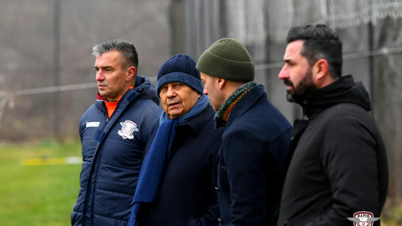 Visul rapidiștilor prinde contur! Mircea Lucescu, lângă Daniel Pancu la antrenament FOTO