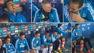 Claudiu Răducanu de Madrid! VIDEO** Cel mai amuzant moment din acest sezon la Real! Lacrimi "galactice" de râs: cu cine s-au trezit pe bancă