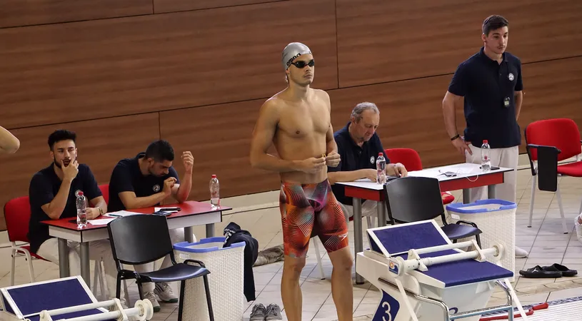 Robert Glință, nou record național la 50 de metri spate. Înotătorul român a câștigat medalia de aur în cadrul concursului 