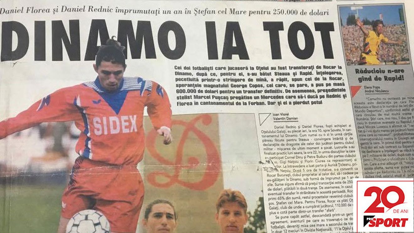 Cum arăta primul ziar ProSport | 22 de ani în urmă: "DINAMO IA TOT!". Mesajele lui Hagi și Ioanițoaia, viața la țară, misteriosul Radu Niculescu și enigmaticul Gabi Popescu 