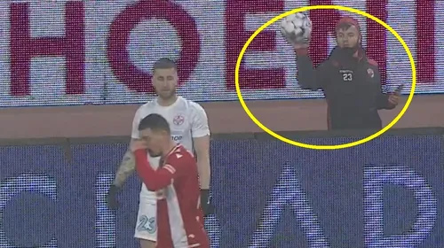 Ovidiu Popescu, lovit cu „balonul” în cap de un copil de mingi, în timpul derby-ului Dinamo – FCSB! Cum a reacționat fotbalistul