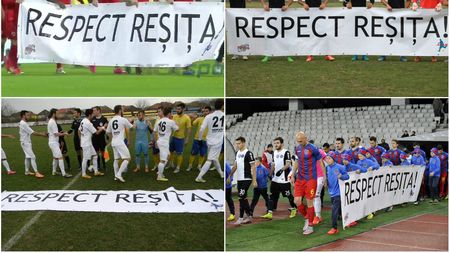 Dezbinați de un mesaj: "Respect Reșița". Dinamoviștii, solidari cu jucătorii neplătiți de la Reșița, steliștii au refuzat. Cum a dispărut bannerul la Chiajna, lista indiferenților și un fotbalist curajos: "Sunt dezgustat"
