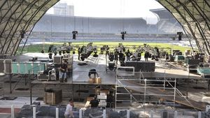 FOTO** Cu arată Cluj Arena de pe scena Scorpions! Rezistă gazonul pentru meciul cu rușii de la Kuban?