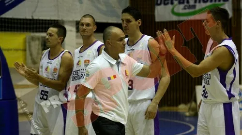 Prezentare cu cântec… pentru Popescu!** BC Timișoara-Energia Rovinari 77-62