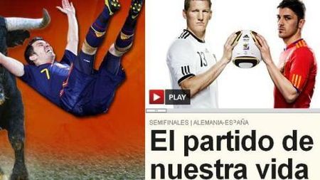 Germania, înaintea unui nou record: 8 finale de CM!** Spaniolii: "Meciul vieții" Bild: "Azi vă vom lua în coarne"