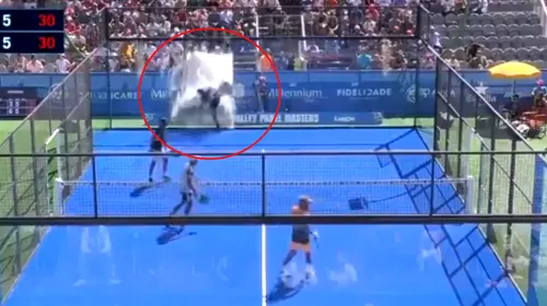 Video HORROR! Sportivul a spart un geam cu spatele și spectatorii și-au pus mâinile în cap. Clipe de groază în Portugalia