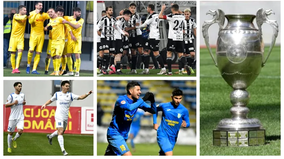 Patru echipe din Liga 2 și patru din Liga 1 s-au calificat în sferturile Cupei României. Când are loc tragerea la sorți și perioada în care se joacă meciurile