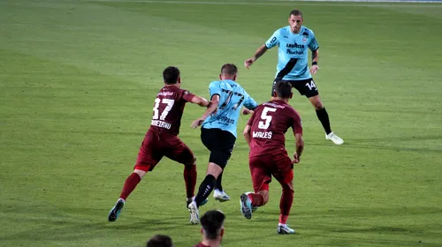 CFR Cluj – Viitorul 1-2. Voduț, cu un eurgol, și Ianis Hagi din penalty au anulat reușita lui Țucudean!