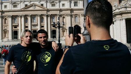 FOTO / CFR se roagă la Vatican pentru o victorie cu Roma