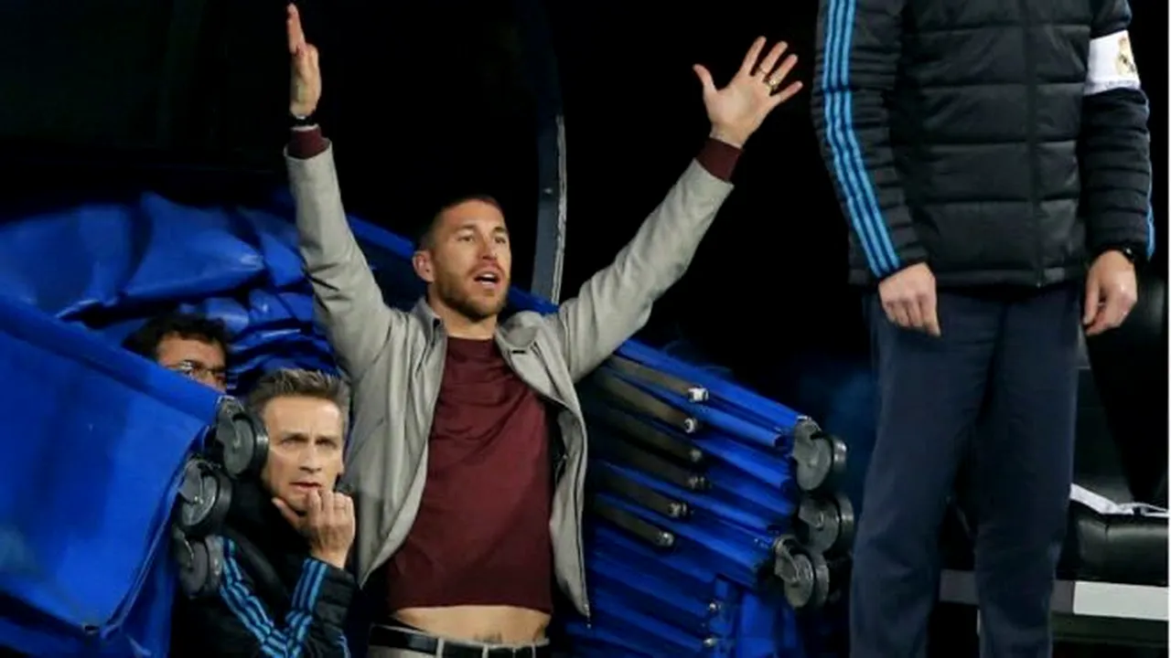 Gafă colosală a lui Real Madrid. Suspendat pentru meciul cu Juventus, Sergio Ramos va rata turul semifinalelor dintr-un motiv incredibil: 
