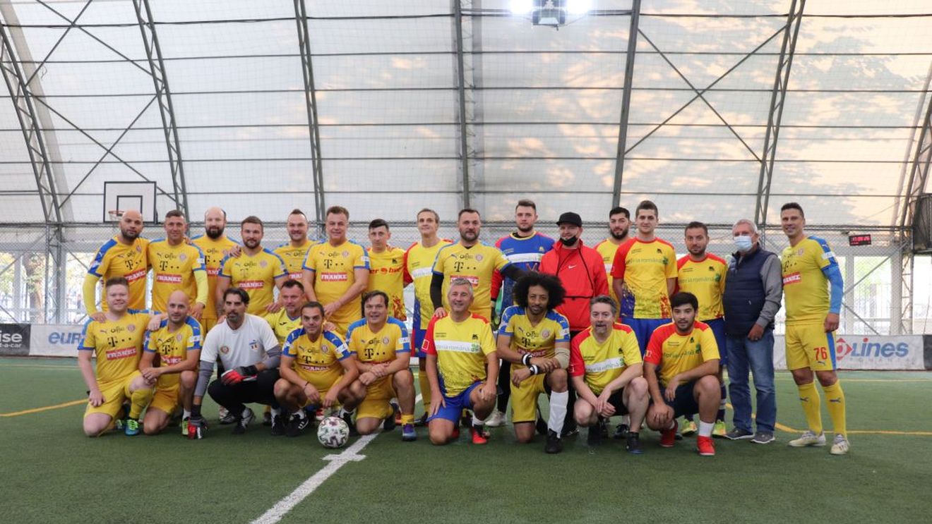 Foști internaționali au jucat în meciul caritabil dintre naționalele jurnaliștilor și artiștilor