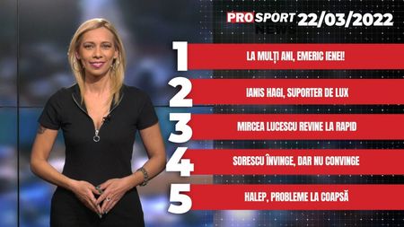 ProSport News | La mulți ani, Emeric Ienei! Cele mai importante știri ale zilei | VIDEO