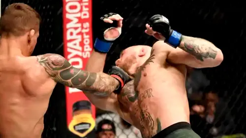 Conor McGregor a suferit un KO devastator la revenirea în UFC! Irlandezul promisese că îl va bate pe Dustin Poirier în 60 de secunde | VIDEO