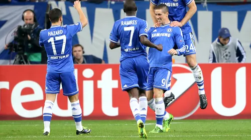 Dominație totală! Chelsea a zdrobit-o și pe Schalke, scor 3-0 și e lider în grupa Stelei