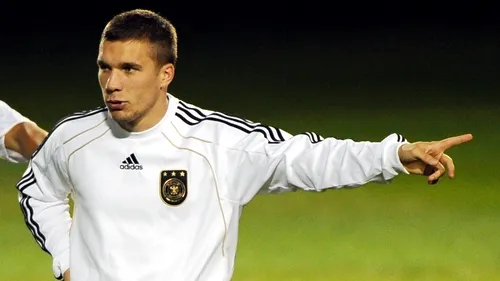 Lukas Podolski a înscris un gol spectaculos1-0 cu Anglia. A fost meciul de retragere din națională pentru atacantul de 31 de ani