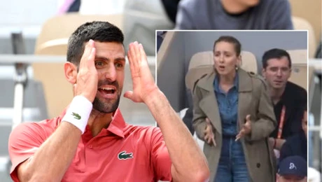 "Djokovic ce ceartă cu șoția în timpul meciului?" Imagini incredibile: Ce s-a întâmplat cu Novak și Jelena Djokovic la Roland Garros