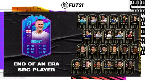 Wayne Rooney în FIFA 21! Cerințe SBC, recompense, dată de expirare și toate detaliile cardului