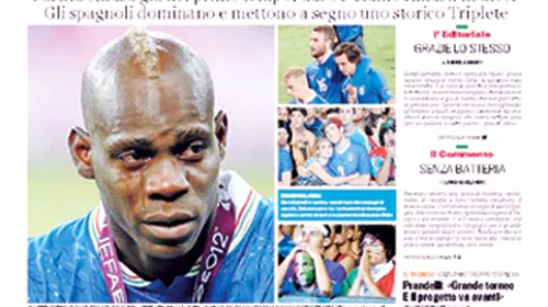 „Nu plânge, Italia!”** O singură publicație din Cizmă l-a criticat pe Prandelli