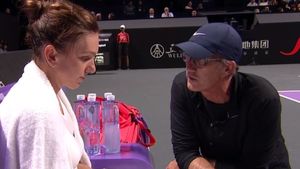 Turneul Campioanelor | Darren Cahill, acuzat că a comis o greșeală în timpul partidei Simona Halep – Karolina Pliskova: "A fost prea mult"