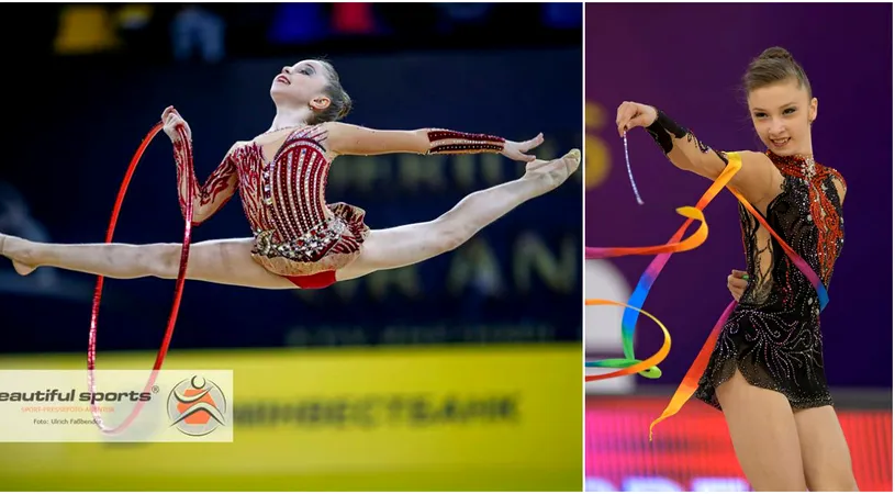 Gimnastele Andreea Verdeș și Laura Aniței, reprezentantele României la Campionatul European de la Guadalajara, din Spania. 