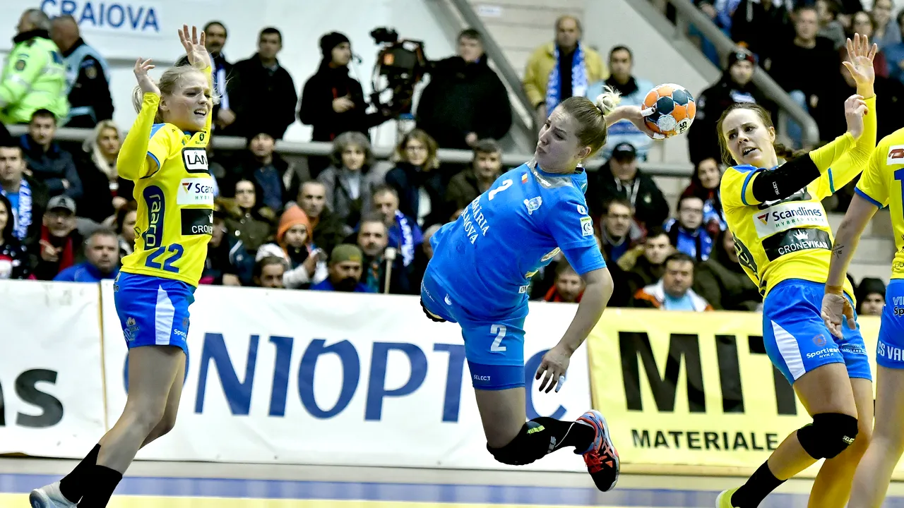 Craiova continuă să facă minuni în Europa! La primul meci în grupele Cupei EHF, echipa din Bănie a primit 12 goluri în 60 de minute din partea unei formații care învingea CSM București în Liga Campionilor în sezonul trecut
