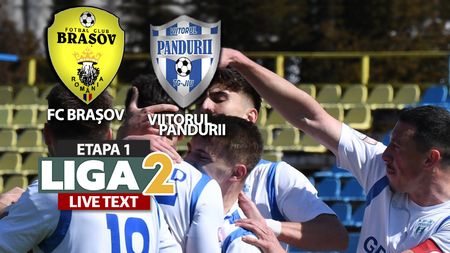 Clonele și-au împărțit reprizele pe Tineretului! FC Brașov a ”reînviat” în Liga 2 cu o remiză cu Viitorul Pandurii