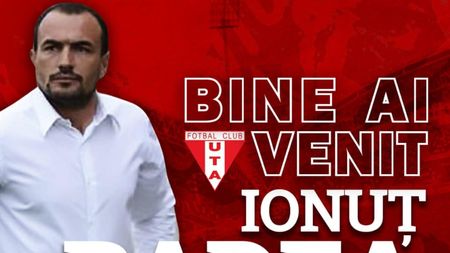 Ionuț Badea e noul antrenor al UTA-ei, după ce Laszlo Balint a demisionat. Detalii despre contractul antrenorului