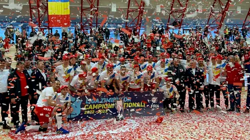 Dinamo a câștigat al 19-lea titlu la handbal masculin! „Dulăii” au sărbătorit alături de fani! „Cea mai puternică echipă din România” | FOTO&VIDEO