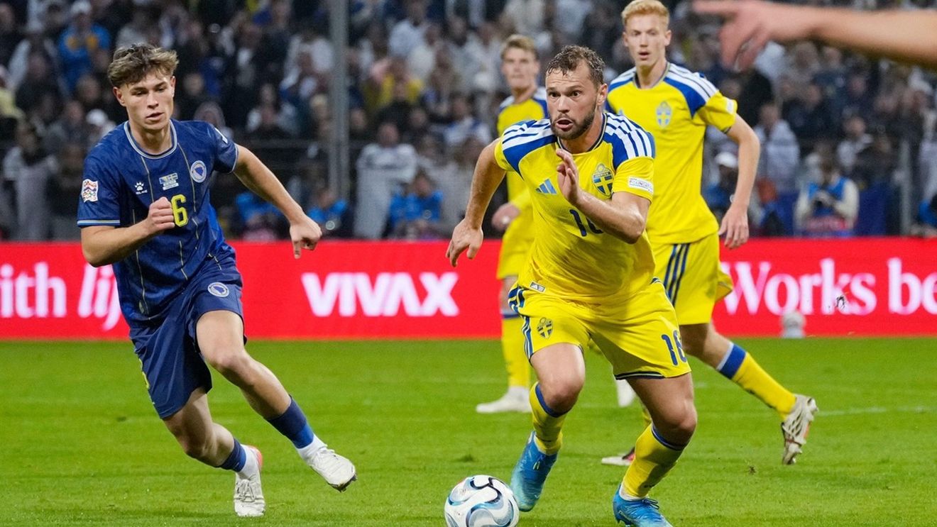 Bosnia și Suedia se luptă pentru locul 1 în grupa de Liga Națiunilor după egalul de la Sarajevo