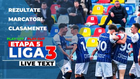 Liga 3, etapa 5 din play-off și play-out | Știința Poli Timișoara și SCM Râmnicu Vâlcea sunt cu un pas în Liga 2, în Seriile 1 și 2 este luptă strânsă pentru locul 1 direct promovabil