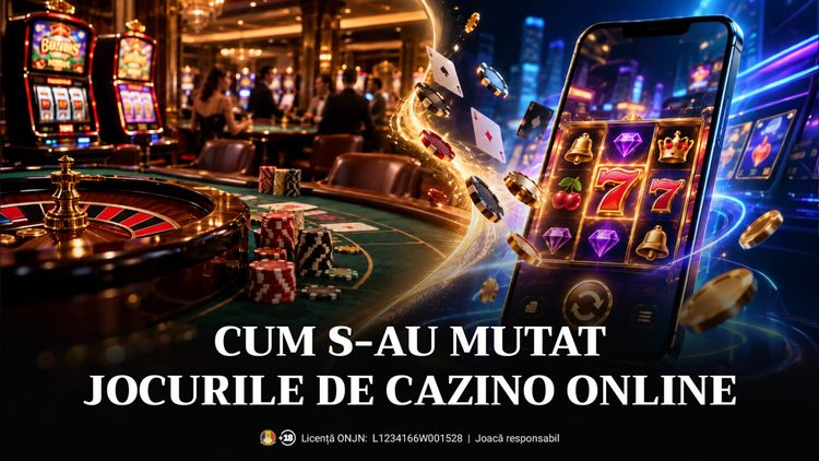 ADVERTORIAL. Cum s-au mutat jocurile de cazino în mediul online?
