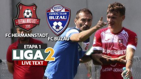 Măldărășanu îl învinge pe Pustai la Mediaș! FC Hermannstadt debutează cu o victorie în Liga 2, după ce a întors scorul cu FC Buzău