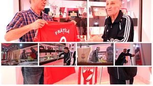 Gloria și tablourile. Recunoștință pentru Titi Frățilă. După articolul din ProSport, șefii dinamoviști au deschis muzeul special pentru fostul atacant . FOTO