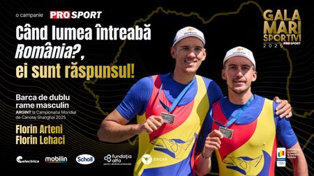 Florin Arteni și Florin Lehaci, premiu special la Gala Mari Sportivi ProSport: „Sperăm să ținem steagul sus!”