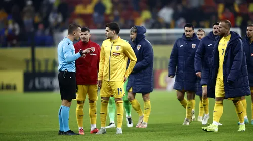 Arbitrul i-a chemat pe fotbaliștii români pe teren, după ce adversarii din Kosovo au refuzat cu orice preț să mai joace, și a făcut asta! Verdictul afișat: „Meci abandonat”
