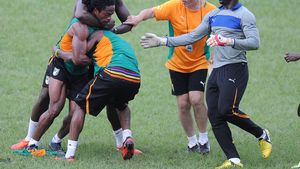 "Elefant" furios! Un ivorian, trimis acasă după o bătaie cu un coleg, la antrenament