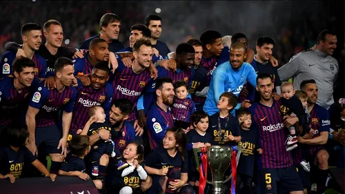 FC Barcelona, campioana Spaniei pentru a 26-a oară! Lionel Messi a adus bucuria pe Camp Nou, iar catalanii anunță: 
