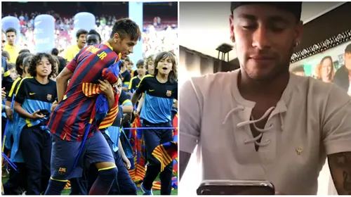 VIDEO | Neymar, mesaj de 1 milion de like-uri prin care vrea să-și câștige iertarea: Barcelona și „visul unui copil”. Ce le transmite catalanilor după transferul la PSG